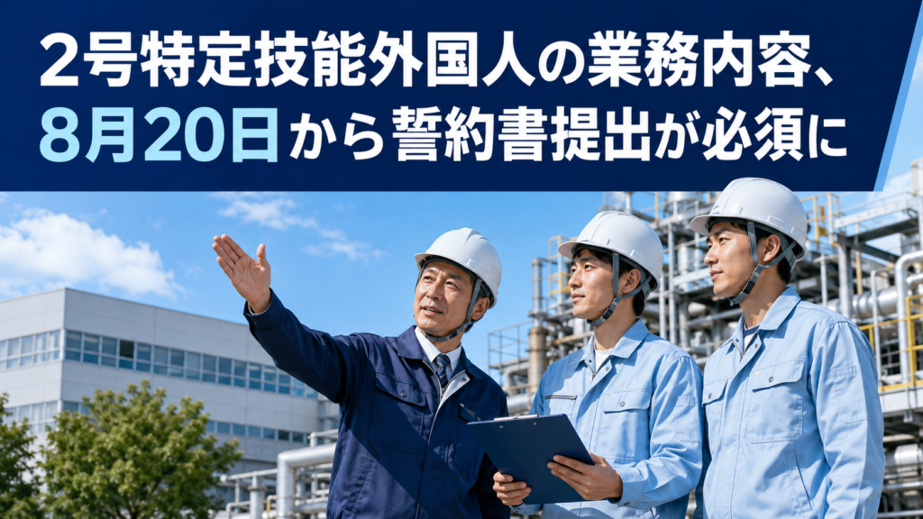 2号特定技能外国人が現場で作業員に指導している様子